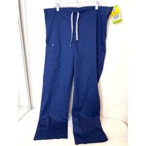 WonderWink Medium Short Unisex Classic Fit Scrub Pants Scrubs NEW Nursing Navy
